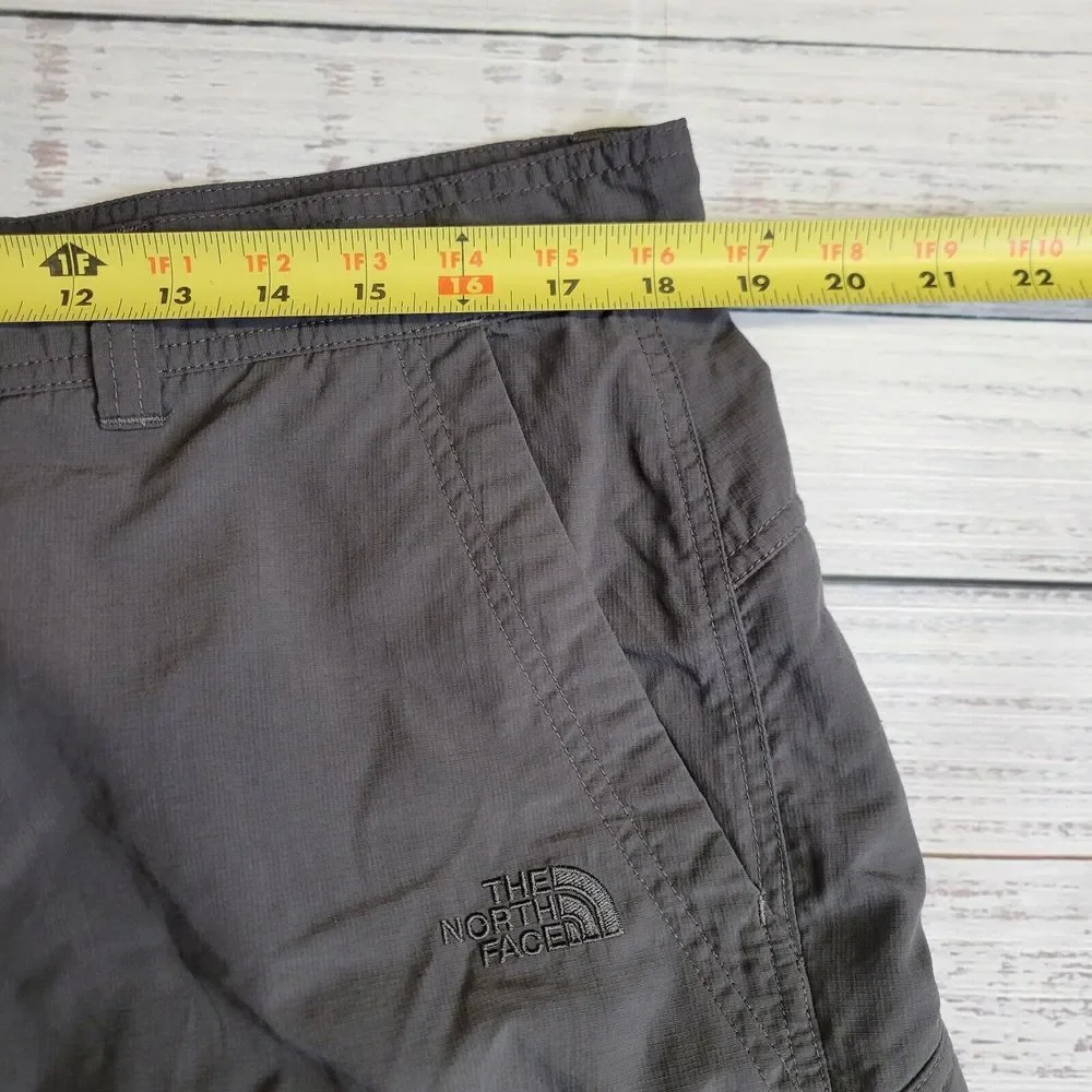 North Face Cargo Pants Mens Large Short 36x27 Grey Lightweight Outpoor Hiking 73
